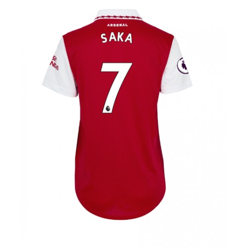 Fotbalové Dres Arsenal Bukayo Saka #7 Dámské Domácí 2022-23 Krátký Rukáv